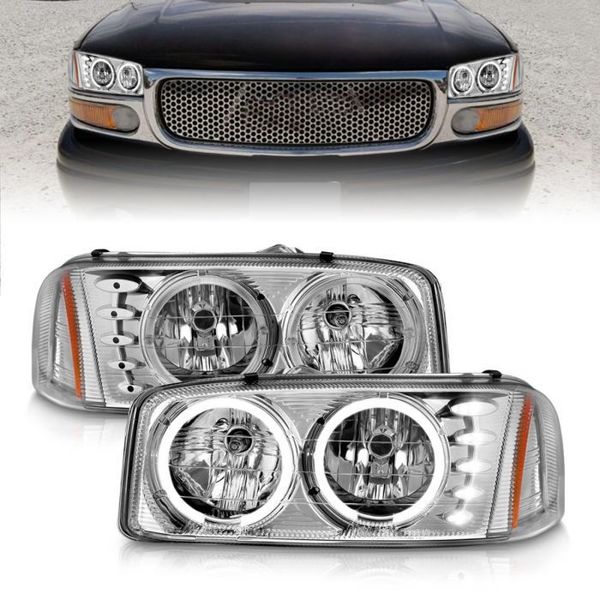 Anzo Usa 99-06 GMC SIERRA PROJECTOR HEADLIGHTS W/HALO DRIVER/PASSENGER 111208